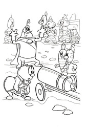 Раскраска Чиполлино12